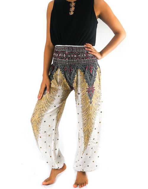 Load image into Gallery viewer, WHITE PEACOCK Women Boho Pants Hippie Pants Yoga
